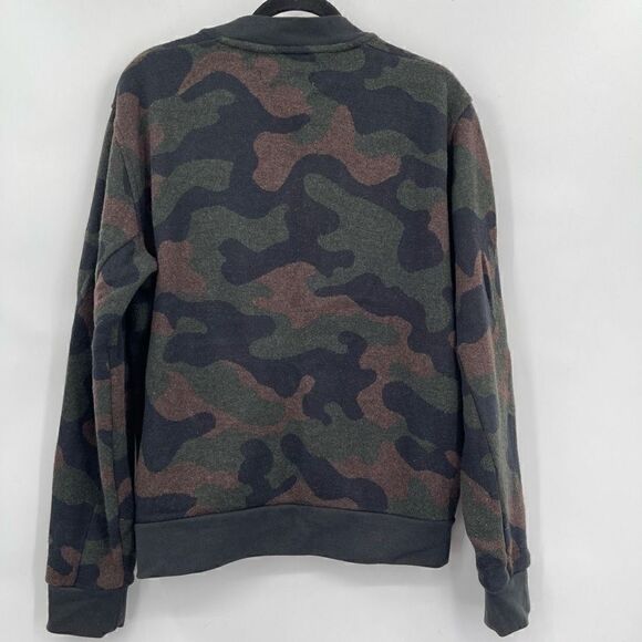 Outerknown Multicolor Camo Print Full Zip Bomber Jacket Size Medium - Picture 6 of 7
